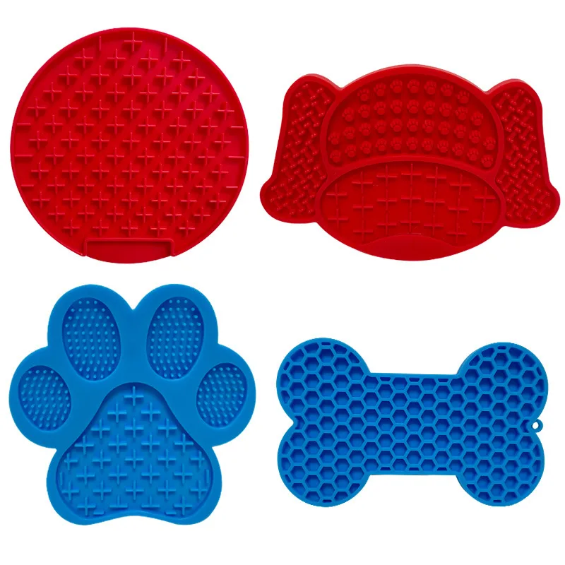 Moderne silicone animaux bol automatique Feature uni motif à ventouse base lent tapis de - main product image