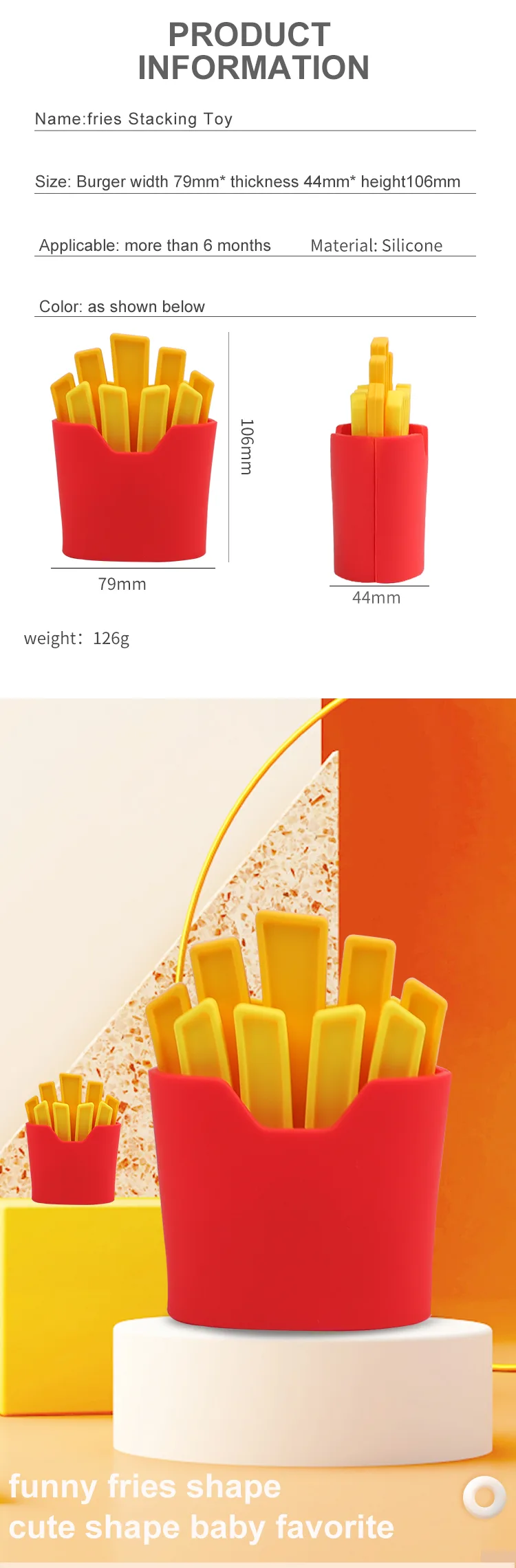 Best Selling Creative Educational 실리콘 유아 Stacking 장난감 BPA 프리 식품 등급 Fashion 장난감 Ages 0-13 - detail view 7