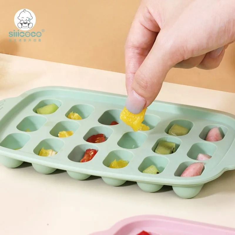 Silicoco 3D Drink Ice Ball Cube Maker Mold Sphere Square Shapes Silicone Ice Cube Trays Pallet Moldes With Lid Freezer Tray - detail view 1