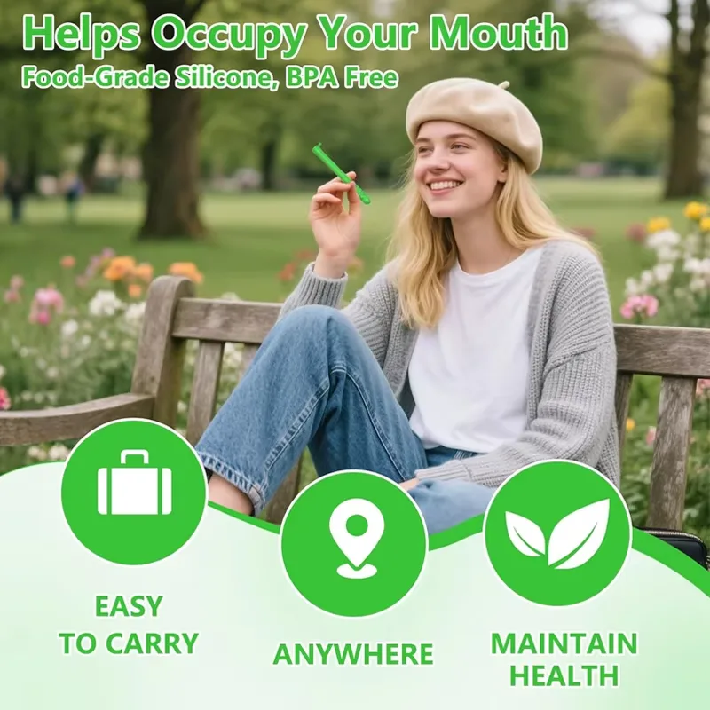Chewable Essential Oil Breath Stick Chewable Breather Quit portátil Stop Smoking Aid - detail view 4