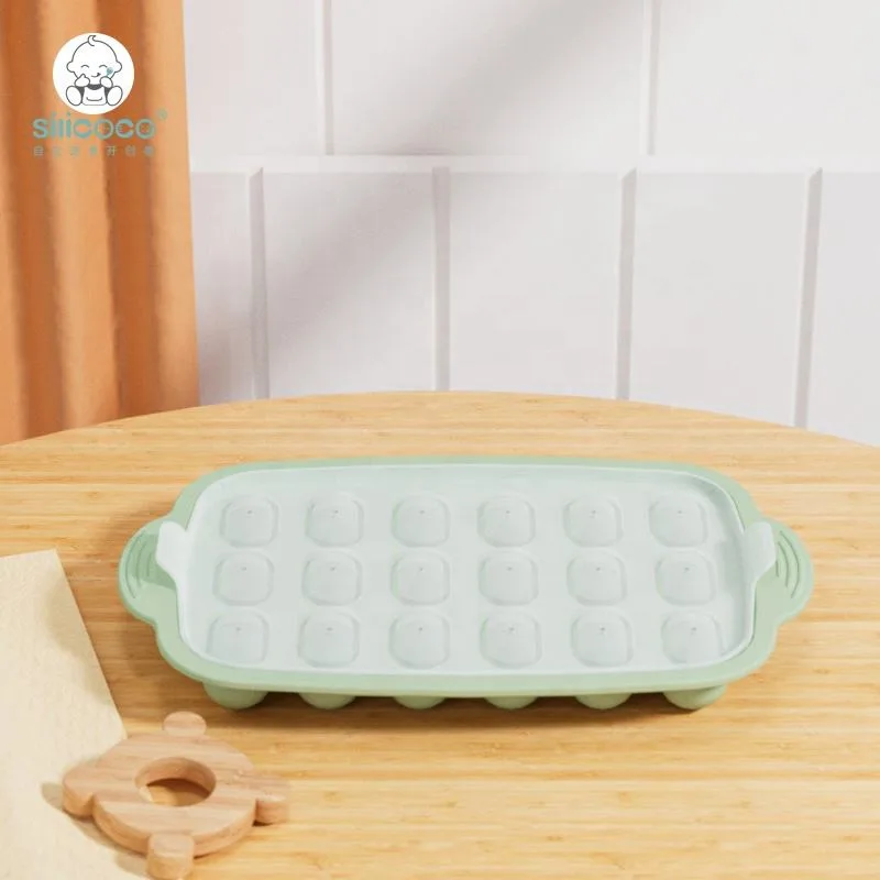 Silicoco 3D Drink Ice Ball Cube Maker Mold Sphere Square Shapes Silicone Ice Cube Trays Pallet Moldes With Lid Freezer Tray - detail view 3