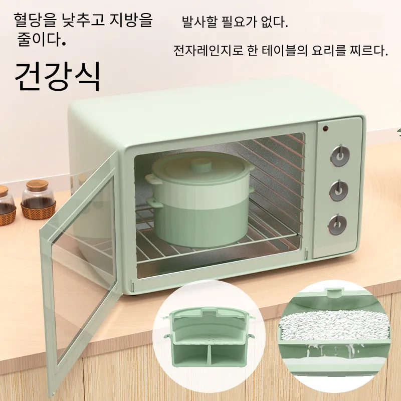 Korea silicona microondas Basket vapor olla horno seguro cuenco grado alimenticio verdura - detail view 7
