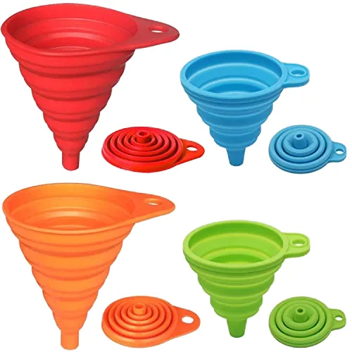 Silicona plegable grande embudo herramientas cocina Gadgets accesorios Funnels agua botella - main product image