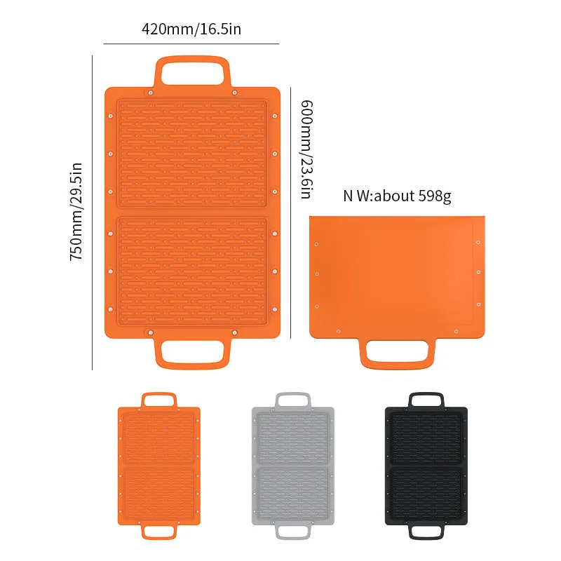 Impermeable fuego anti antiadherente barbacoa silicona Grilling alfombrillas Oil-Resistant - detail view 5