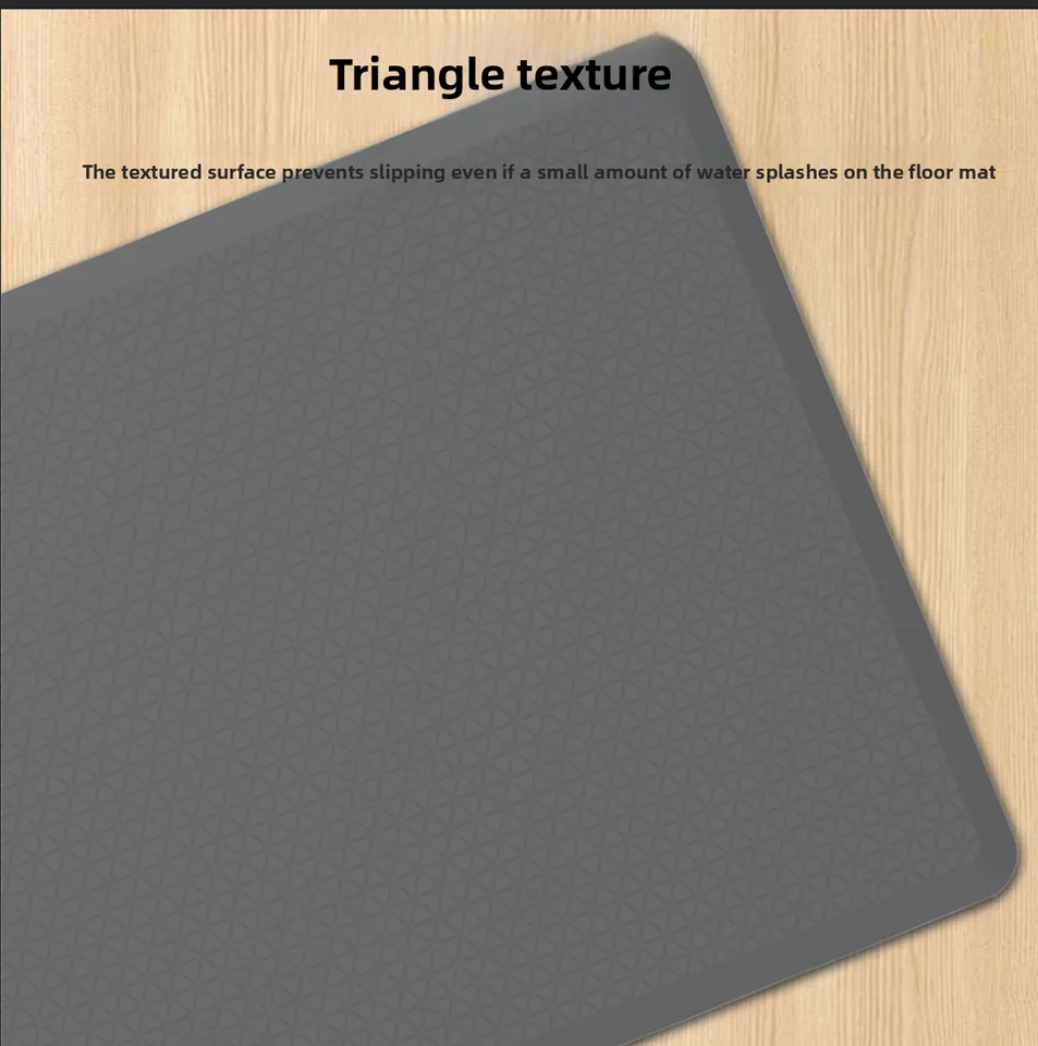 Waterproof Indoor Floral Kitchen Floor Mats Anti-Fatigue Comfort Rug Boho Style Foot Mat - detail view 3