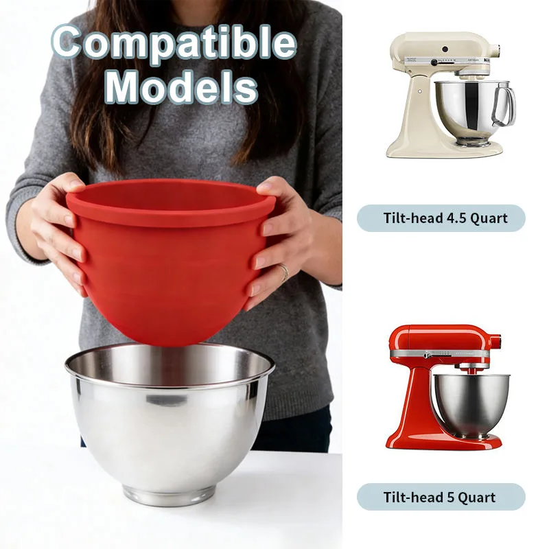 Silicona cuenco forros Tilt-Head 5 Quart KitchenAid batidores forros tapas KitchenAid - detail view 2