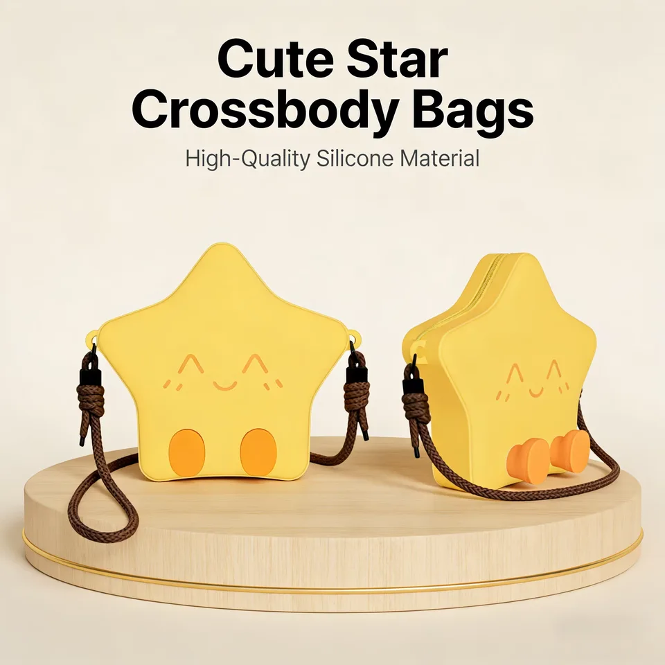 Dessin animé silicone Crossbody sac de conservation tendance mignon Wallet pochette - main product image