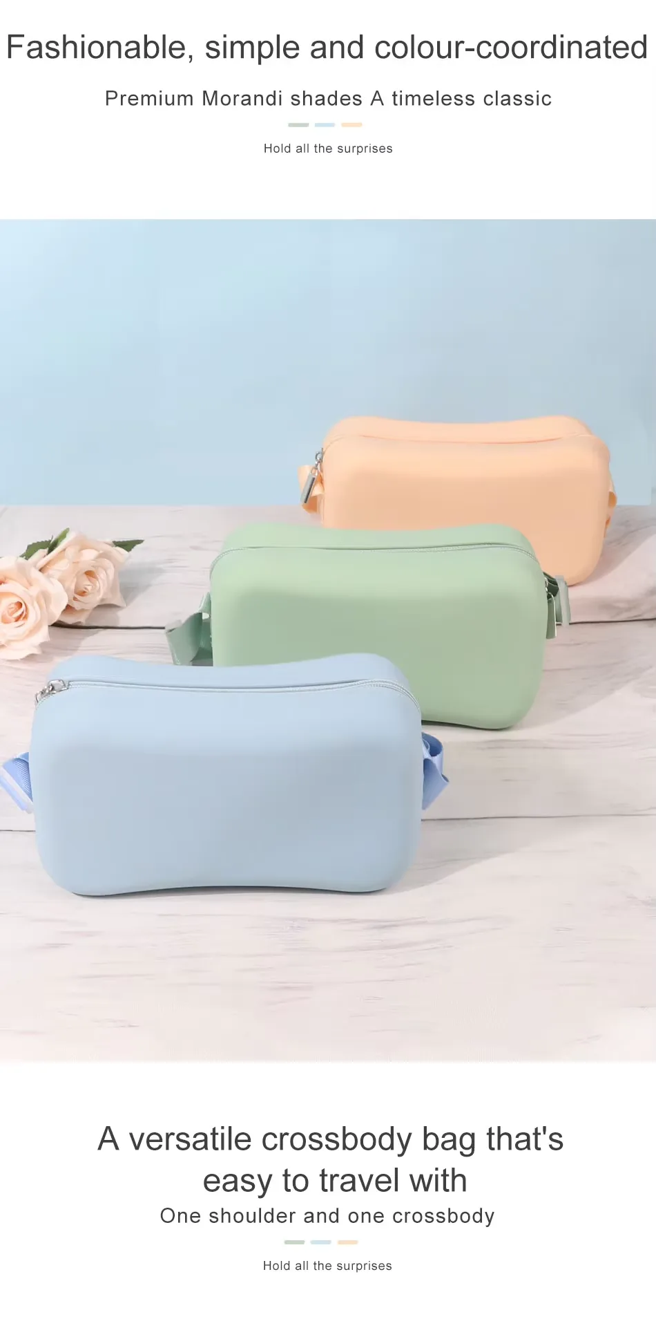 2026 大判 容量 携帯用 防水 旅行用 Toiletry バッグ 環境配慮 新 シリコーン 保存袋 - detail view 10