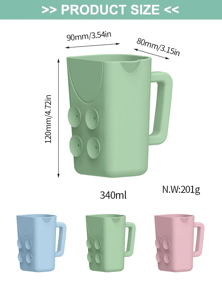 Silicone Baby Shower Bathing Rinse Cup Shampoo Soap Body Waterfall Pourer Kids Water Pourer Mug for Bathing Washing - detail view 9