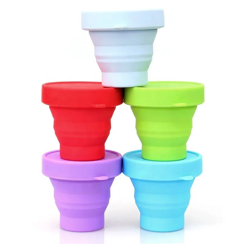 Outdoor High Quality Silicone Collapsible Coffee Cup Retractable Foldable Folding Coffee Cup Taza Plegab for Travel - custom silicone manufacturer