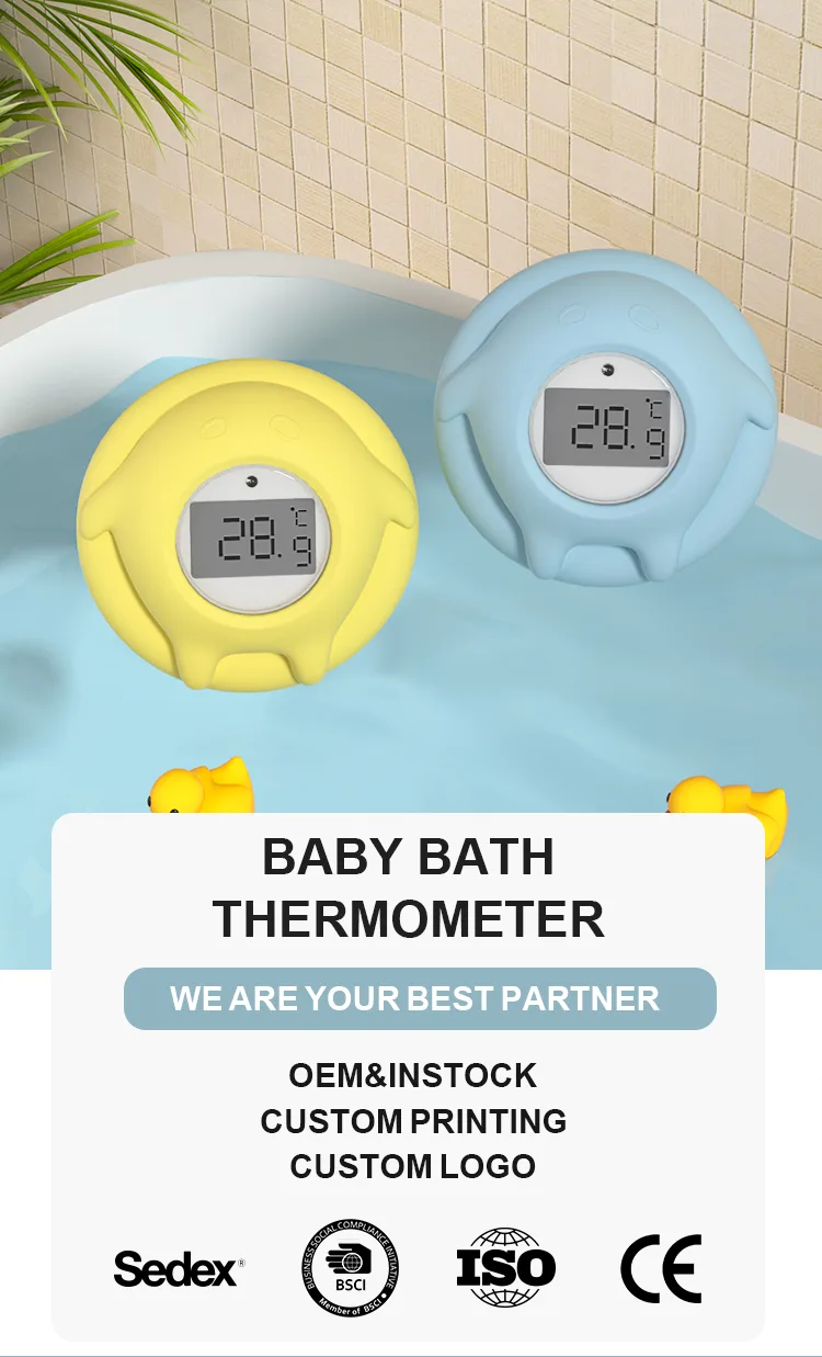 Digital Floating Silicone Newborn Baby Water Thermometer Temperature Measuring Device for Home Bathing - detail view 6