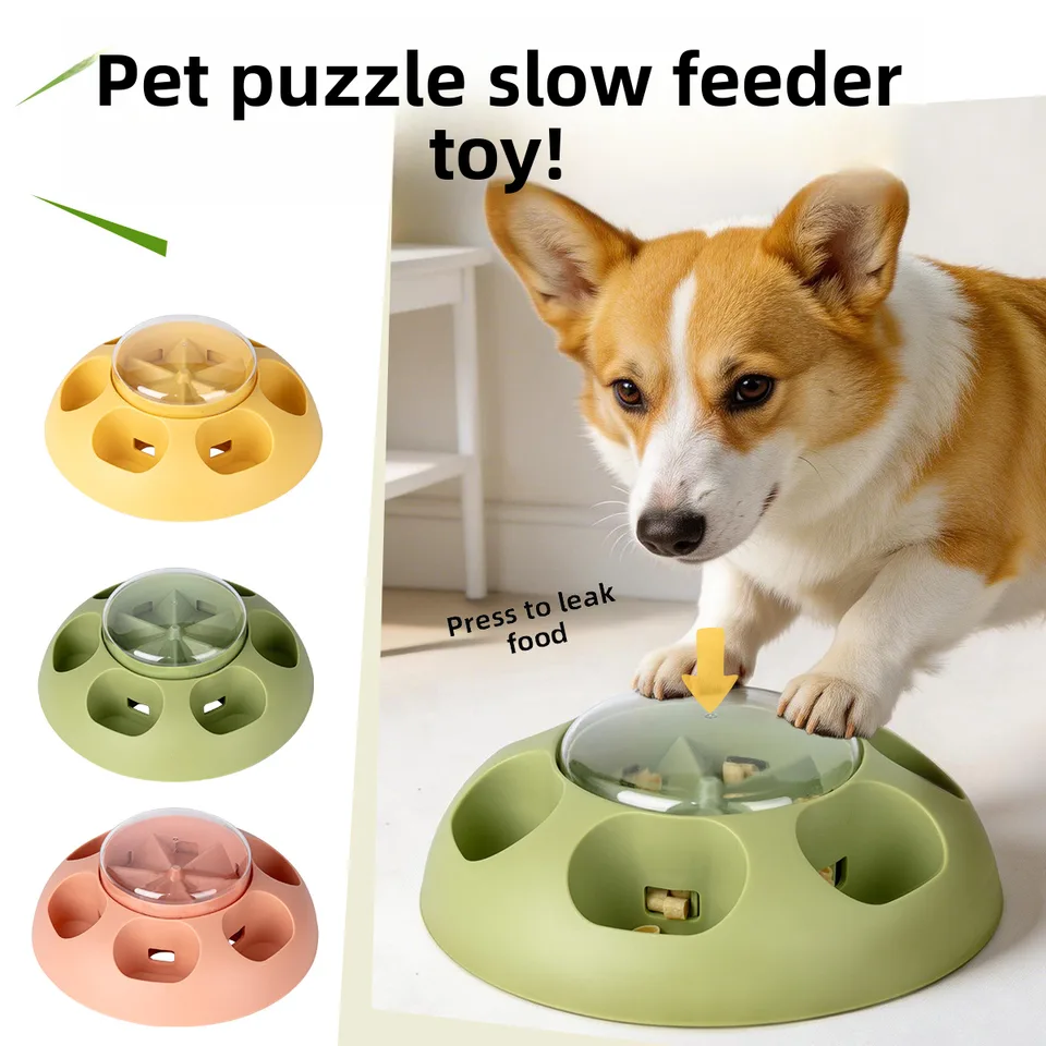 Top Ranking Pet Press Leakage Food Device Toy Dog Interactive Puzzle Training Feeding Slow Food Bowl - main product image