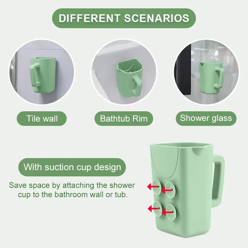 CPC Certification bebé banho Rinse copo Tear-free grau alimentar silicone champô Body - detail view 4