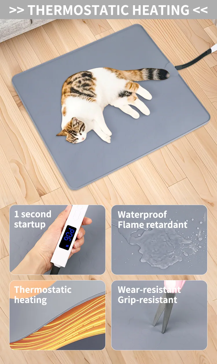 Top Ranking Silicone Mat Heat Pad Pet Intelligent Temperature Waterproof Pet Heating Pad - detail view 7