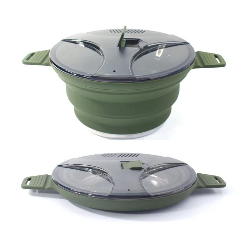 Cocina exterior Soup PotSports viaje Picnic olla Camping Instant Noodles plegable Kettle - detail view 2
