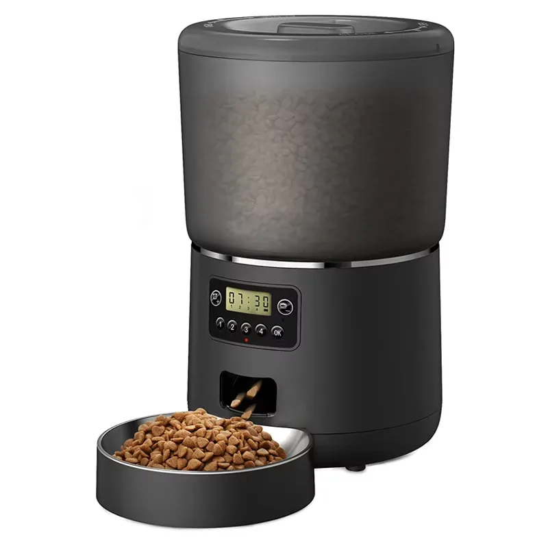 Modern Solid Pattern Timed Automatic Cat Feeders Small Animal Suitable Bowls Rechargeable Power Source - detail view 5
