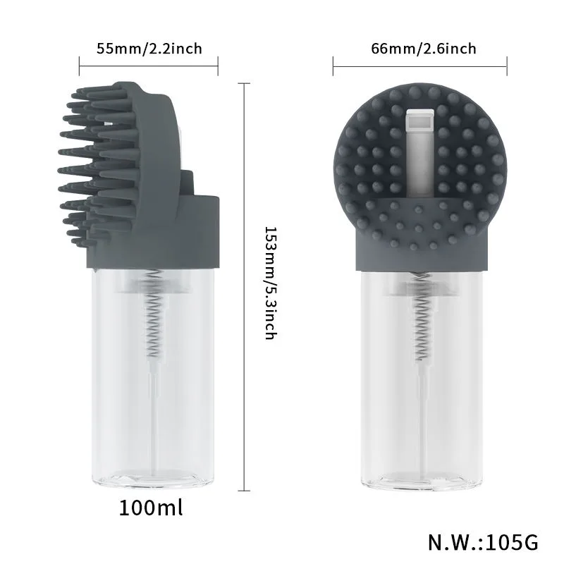 Animaux Wash bain brosse chien bain brosse souple caoutchouc shampoing distributeur chat - detail view 5