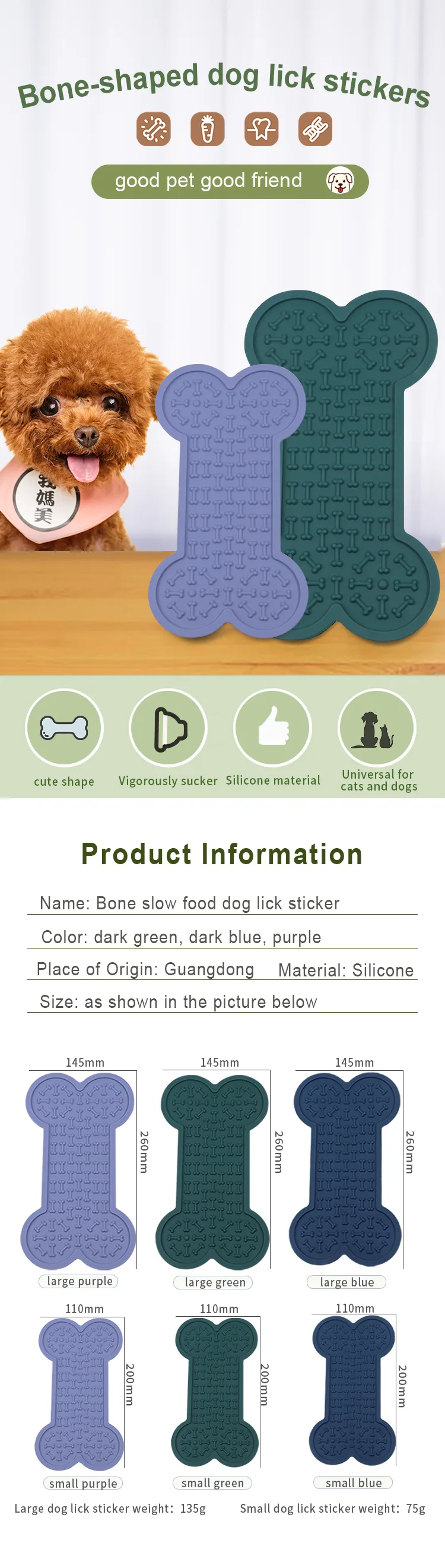 Customized Silicone Pet Lick Pad and Dog Distraction Device Keep the Dog Comfortable and Funny in the Bath Time - detail view 6