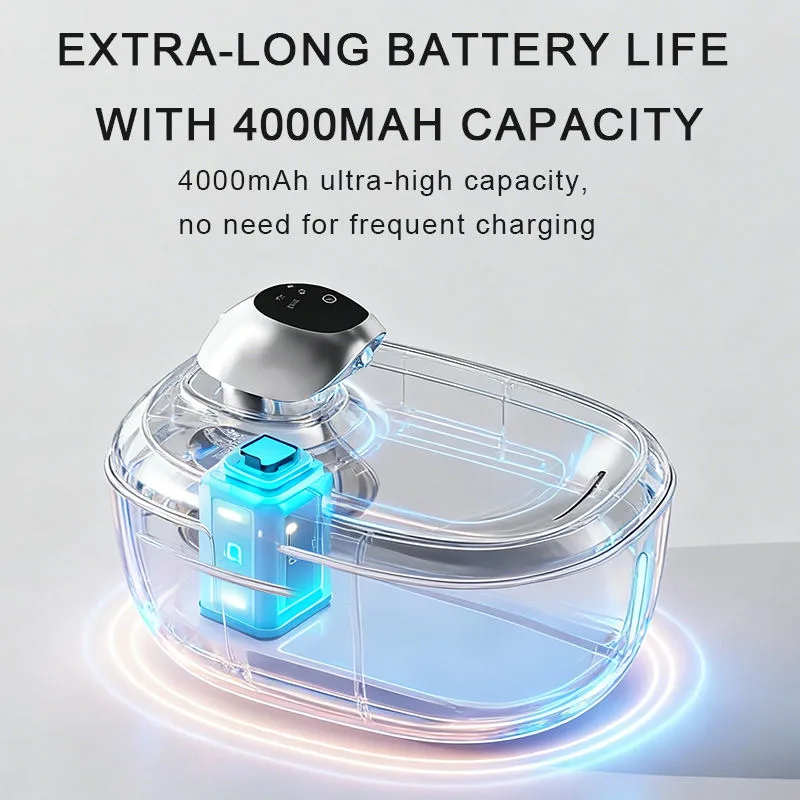 2025 NEW Automatic Cat Fountain Smart Pet Water Dispenser with Battery Power No Water Pump Water Separation Cat Bowl Cats Dogs - detail view 1