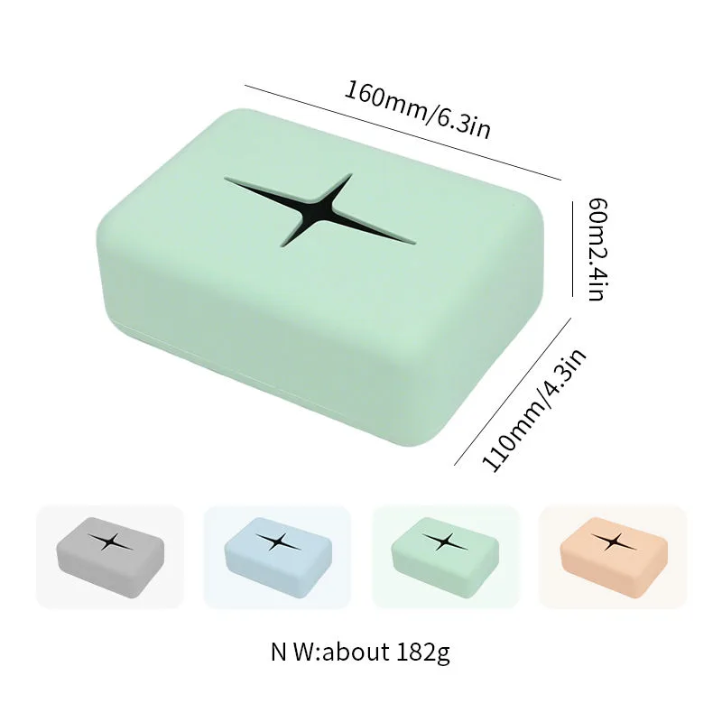 New Arrivals Custom Creative Multi-Functional Silicone Car Tissue Holder Paper Box Tissue Box for Most Car - detail view 5