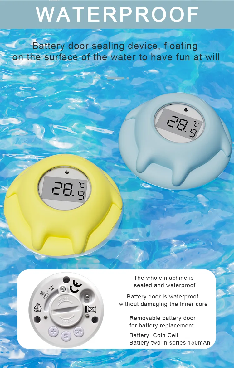 Digital Floating Silicone Newborn Baby Water Thermometer Temperature Measuring Device for Home Bathing - detail view 10
