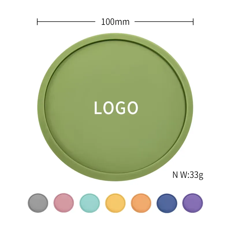 Custom Silicone Rubber Bar Cup Coasters Durable Heat Resistant Drink Cup Mat Kitchen Drinks Insulation Mat - detail view 9