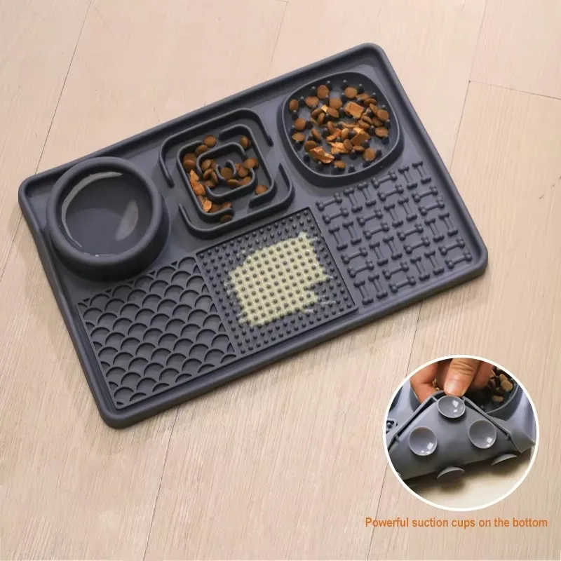 Silicone Dog Lick Mat with Suction Cups - Anxiety Relief - custom silicone manufacturer