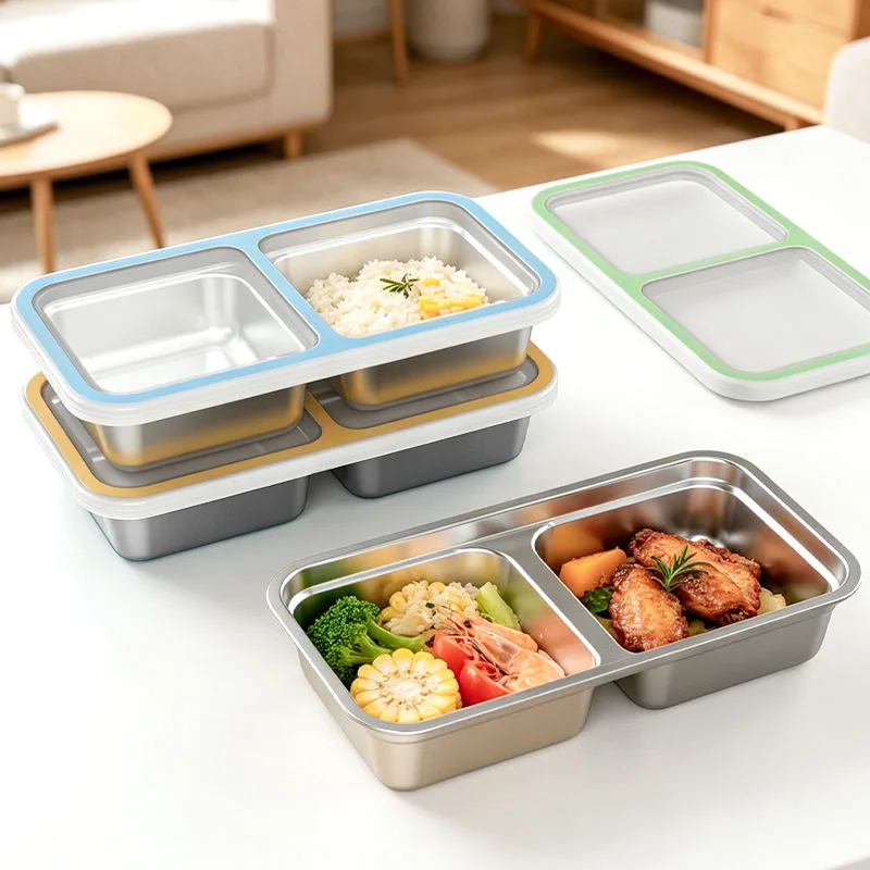 304 acero inoxidable bento caja ecológico Compartments escuela Tiffin caja reutilizable - main product image