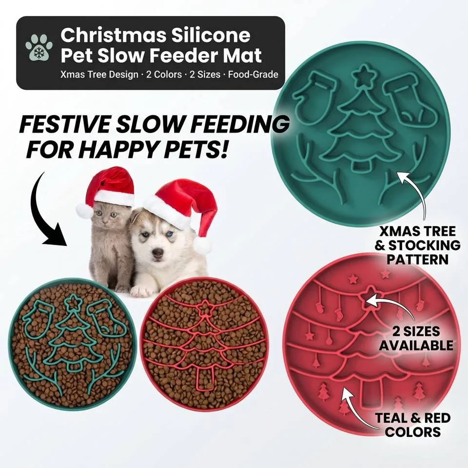 Custom Logo New Round Maze Silicone Slow Feeder Dog Pet Bowls With Suction Silicone Mat - custom silicone manufacturer