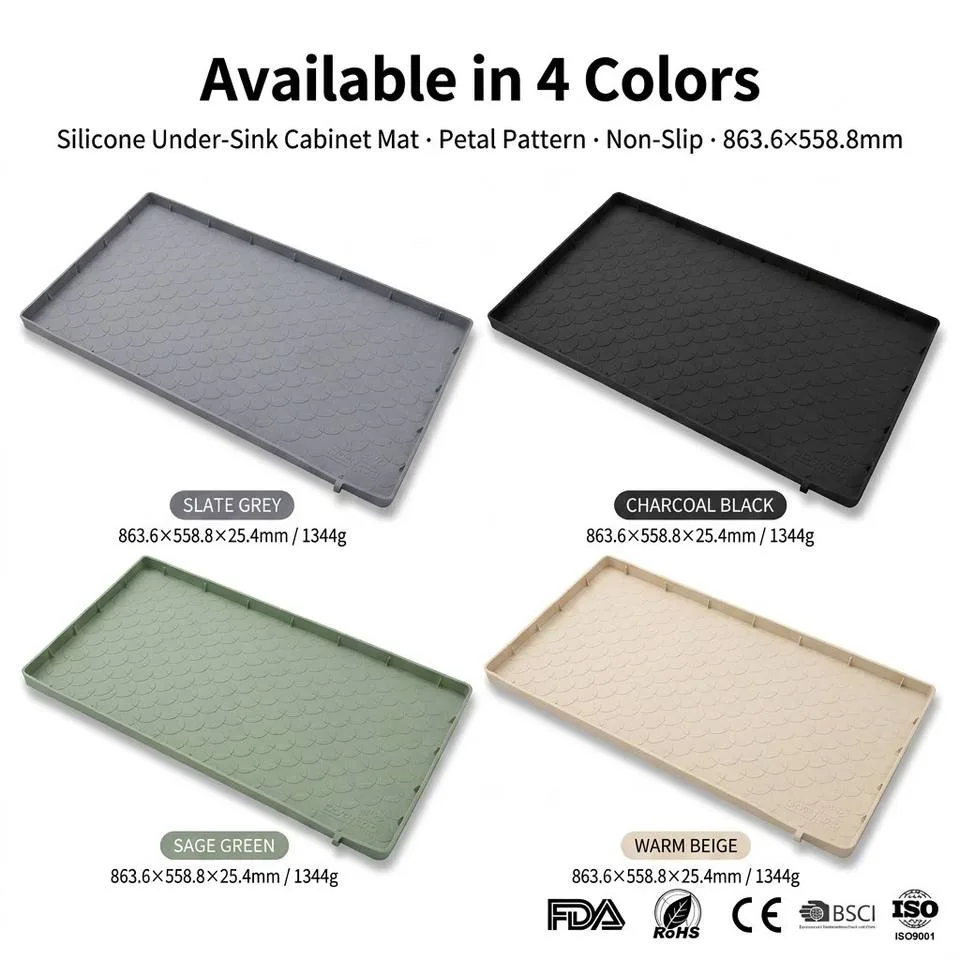 Cocina armario forro Multi-Purpose bajo fregadero alfombrilla Extra Thick silicona - detail view 3