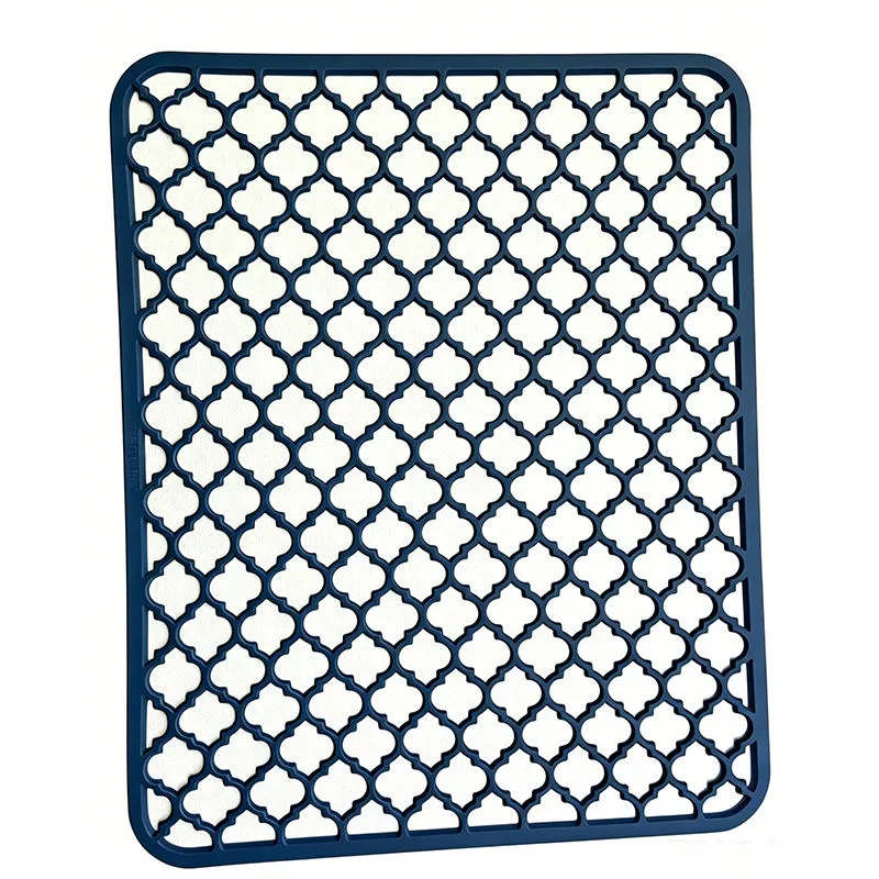 Sink Protector Pad Anti Slip Quick Dish Dry Mat Dish Drain Mat Absorbent Stone Kitchen Silicone Dish Drying Diatomite Earth Mat - detail view 5