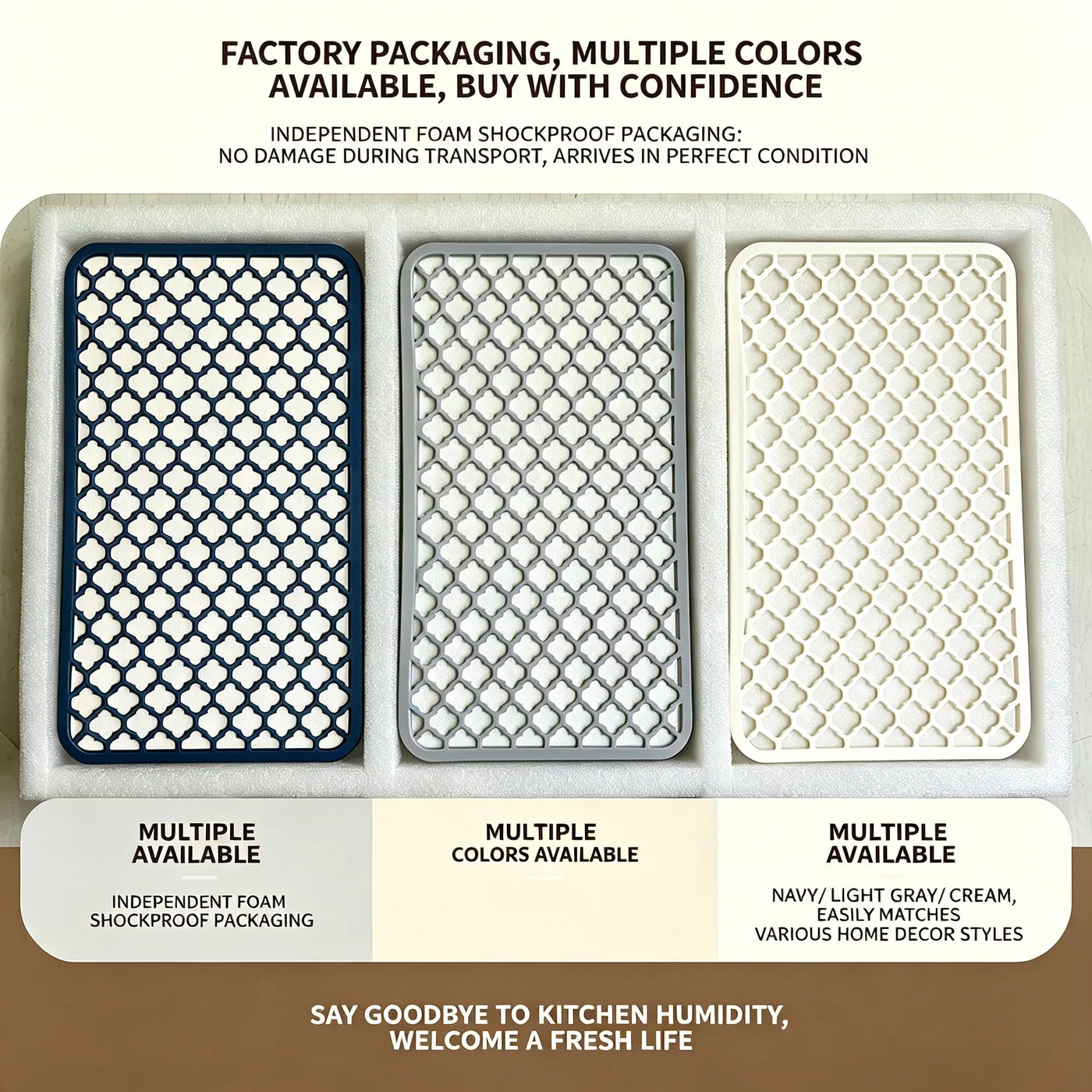 Sink Protector Pad Anti Slip Quick Dish Dry Mat Dish Drain Mat Absorbent Stone Kitchen Silicone Dish Drying Diatomite Earth Mat - detail view 4