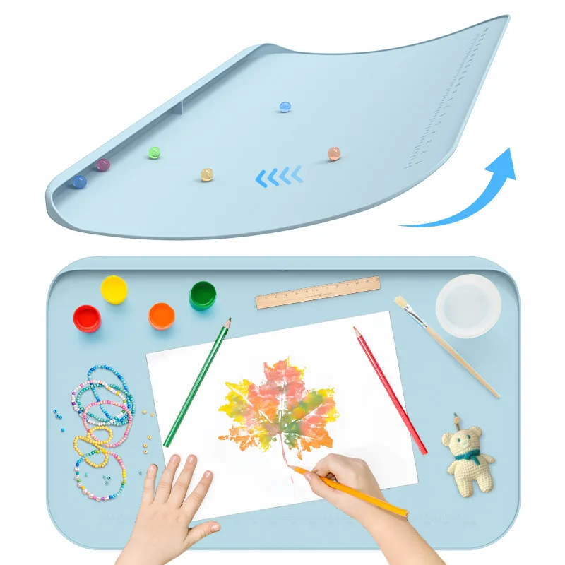 Silicone Painting Mat for Kids - Raised Edges, BPA Free - custom silicone manufacturer