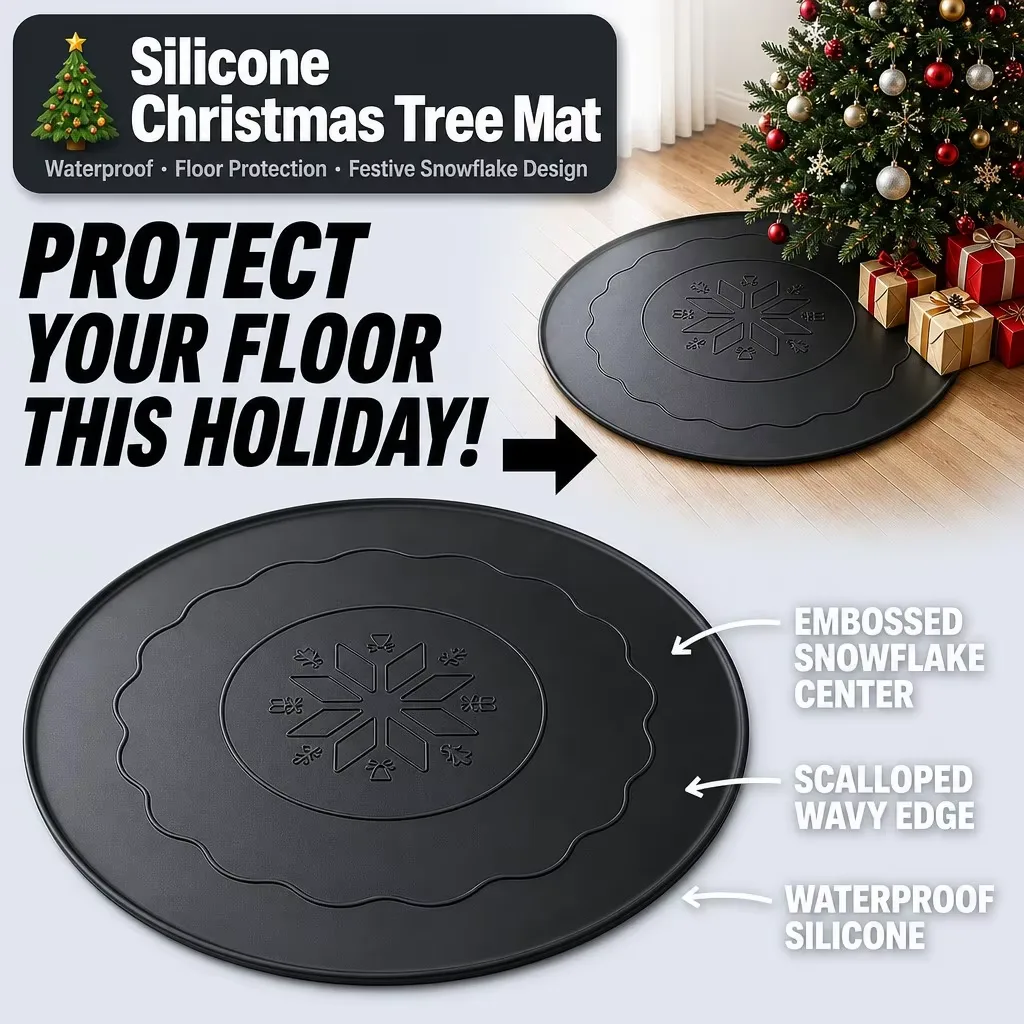 Plush 크리스마스 Tree Skirt- Tree 베이스 커버 Apron 매트 - main product image