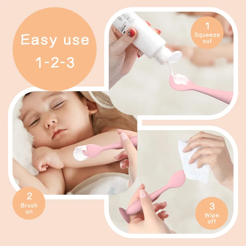 실리콘 Diaper Cream 주걱- 소프트 Applicator 흡착 베이스 - detail view 3