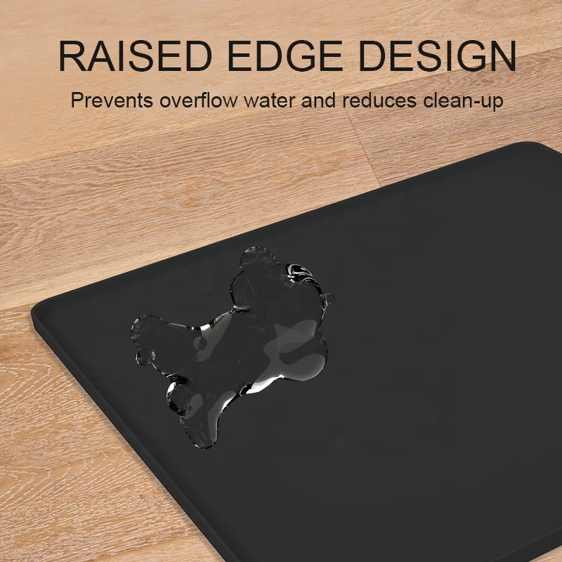 Silicone Washer Drain Pan - Waterproof Non-Slip Floor Tray - detail view 2