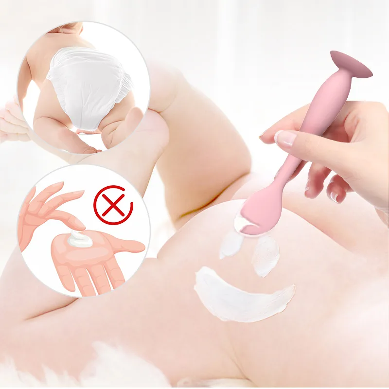 실리콘 Diaper Cream 주걱- 소프트 Applicator 흡착 베이스 - detail view 4