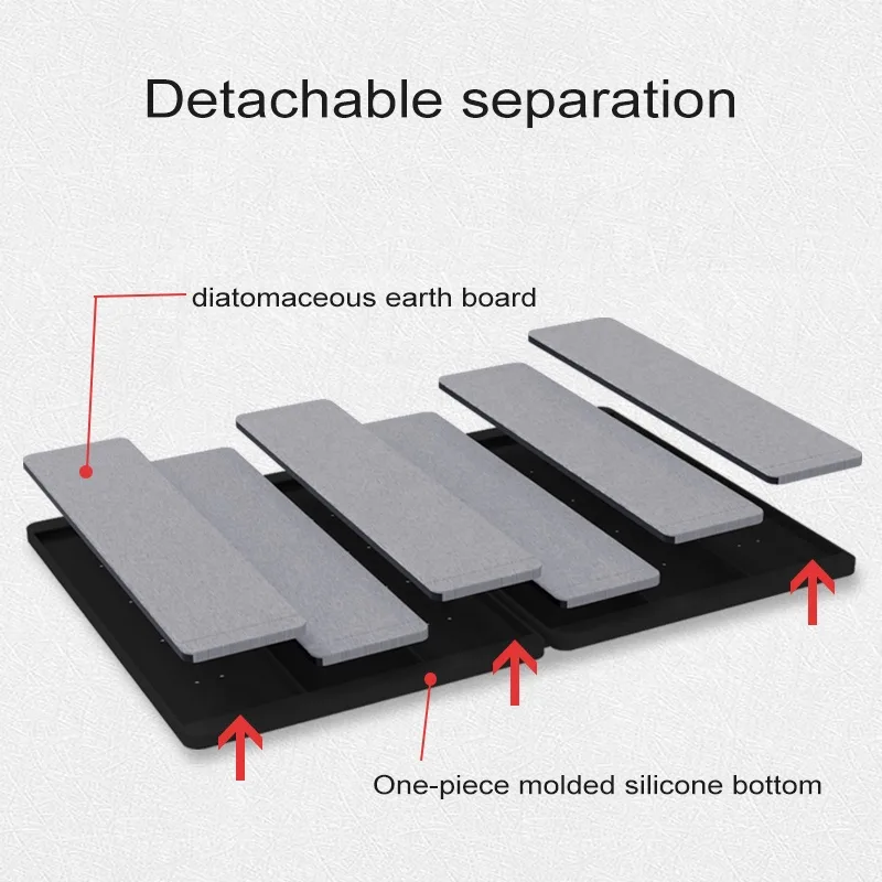Diatomite Bath Mat - Quick Drying Super Absorbent Non Slip - detail view 4