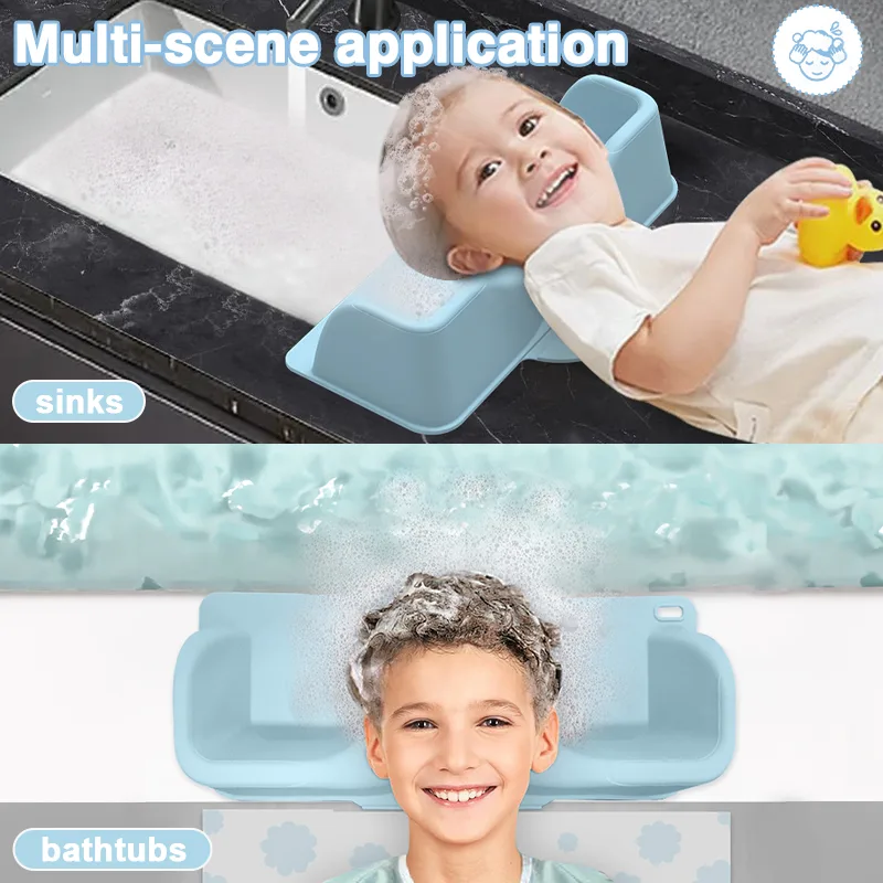 Baby Hair Wash Basin - Portable Tear-Free Shampoo Bowl - detail view 5