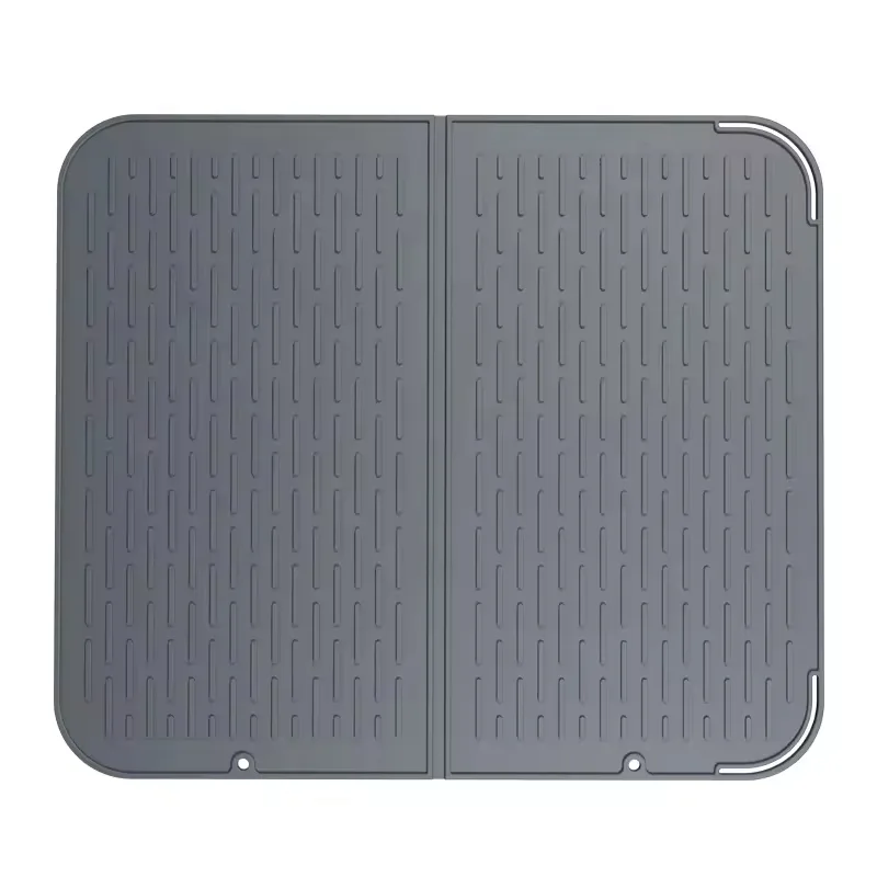 Foldable Silicone Dish Drying Mat - Non-Slip Protective Pad - detail view 2