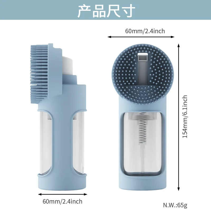 소프트 실리콘 유아 목욕 브러시- 털 Body 마사지 Scrubber - detail view 3