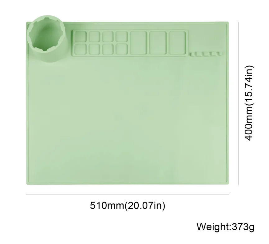 Silicone Art Painting Mat with Palette - Foldable Craft Mat - detail view 5